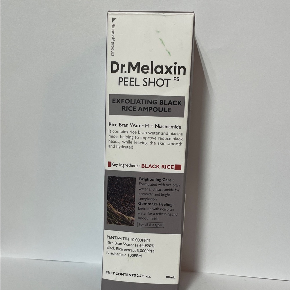 Dr. Melaxin Peel Shot Black Rice Exfoliating Ampoule